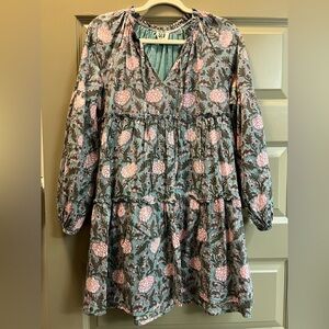 SLV Sur La Vague Tunic Block Print Mini Dress Size OS (fits XS-Med really well)